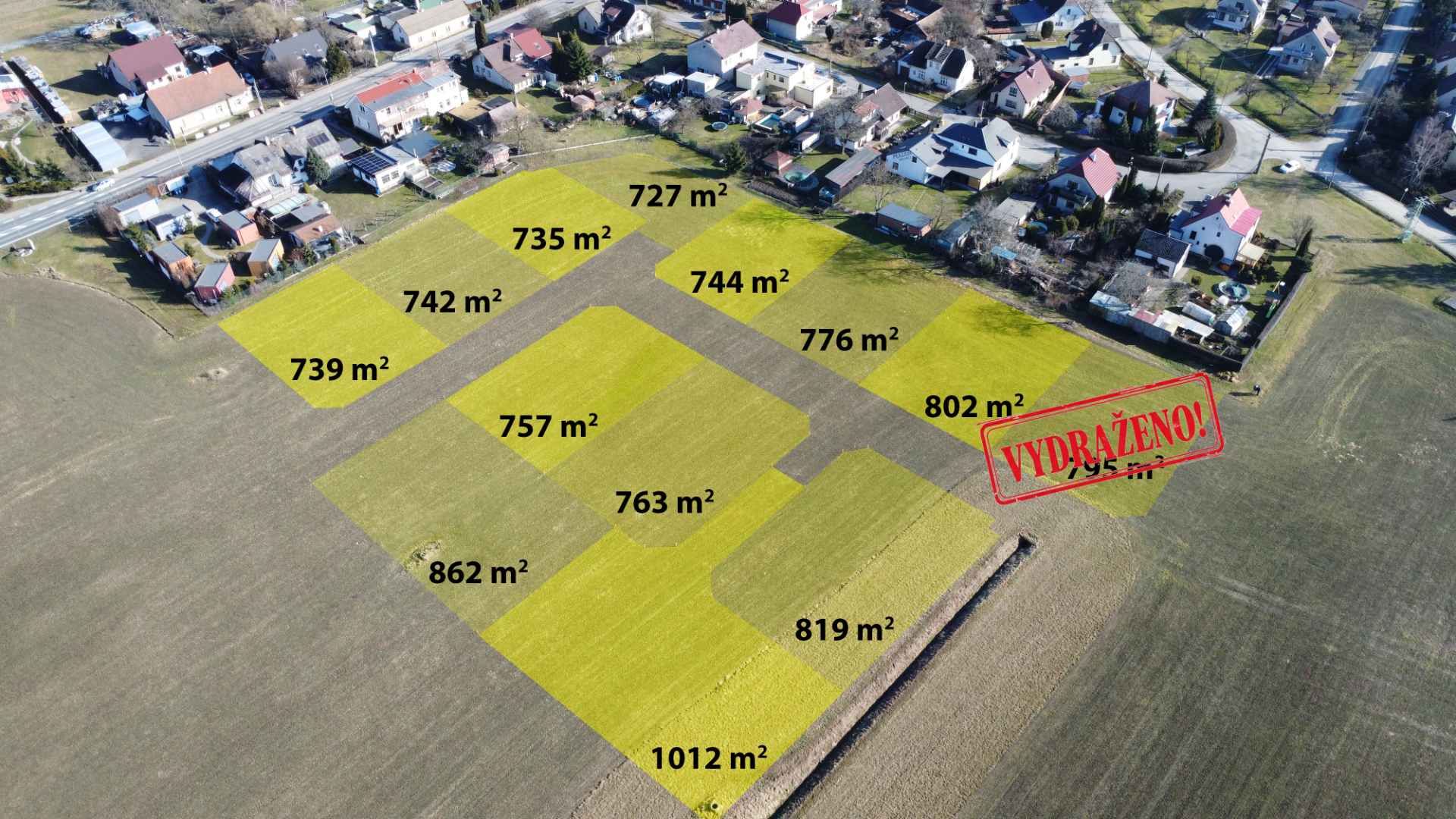 přehled pozemků
